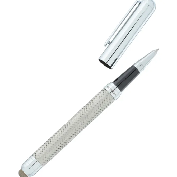 Bettoni Woven Mesh Rollerball Stylus Metal Pen - 24 hr