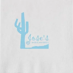 Beverage Napkin - 1-ply - White