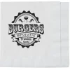 Beverage Napkin - 2-Ply - White - Off-Folded