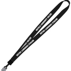 Big Lanyard - 7/8 inches - 34 inches - Large Metal Bulldog Clip