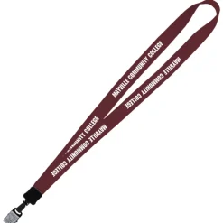 Big Lanyard - 7/8 inches - 34 inches - Large Metal Bulldog Clip
