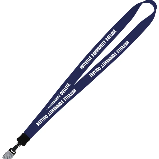 Big Lanyard - 7/8 inches - 34 inches - Large Metal Bulldog Clip