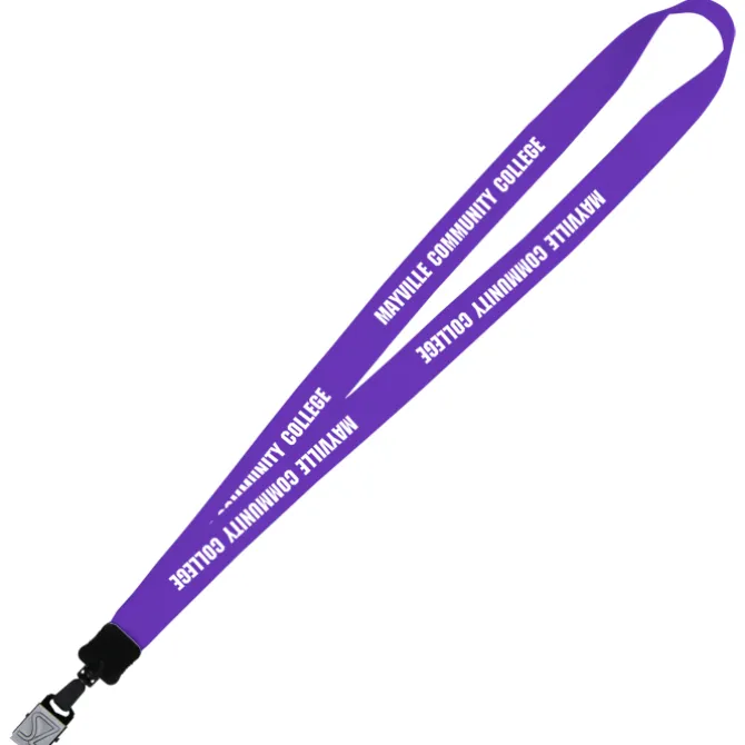 Big Lanyard - 7/8 inches - 34 inches - Large Metal Bulldog Clip