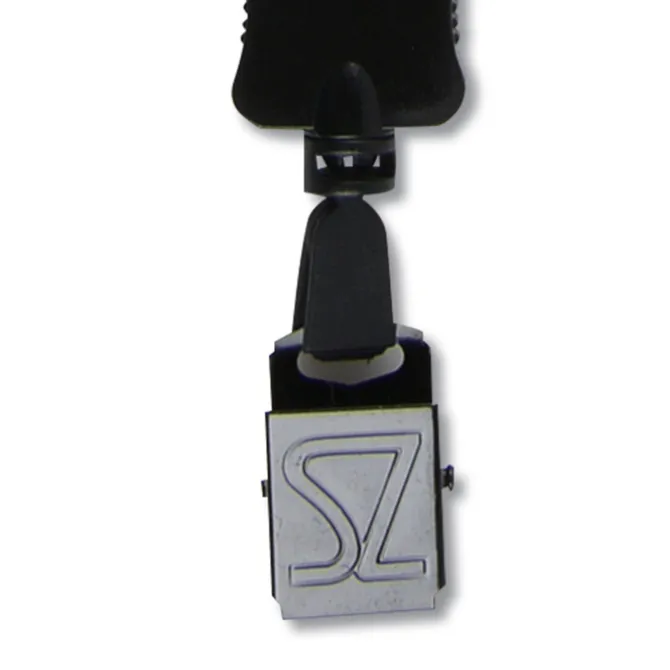 Big Lanyard - 7/8 inches - 34 inches - Large Metal Bulldog Clip