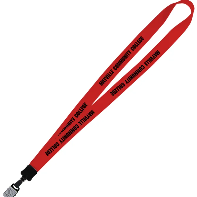 Big Lanyard - 7/8 inches - 34 inches - Large Metal Bulldog Clip