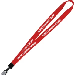 Big Lanyard - 7/8 inches - 32 inches - Large Metal Bulldog Clip
