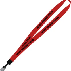 Big Lanyard - 7/8 inches - 34 inches - Large Metal Bulldog Clip - 24 hr