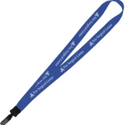 Big Lanyard - 7/8 inches - 32 inches - Plastic Bulldog Clip - 24 hr