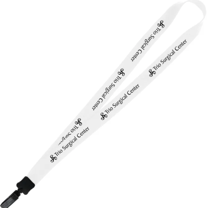 Big Lanyard - 7/8 inches - 34 inches - Plastic Bulldog Clip