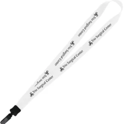 Big Lanyard - 7/8 inches - 34 inches - Plastic Bulldog Clip - 24 hr
