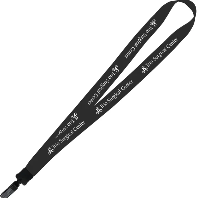 Big Lanyard - 7/8 inches - 34 inches - Plastic Bulldog Clip - 24 hr