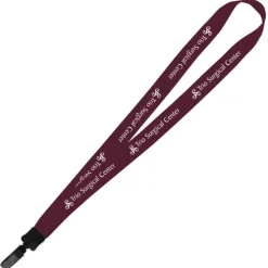Big Lanyard - 7/8 inches - 36 inches - Plastic Bulldog Clip