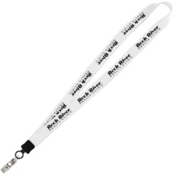 Big Lanyard - 7/8 inches - 34 inches - Snap with Metal Bulldog Clip