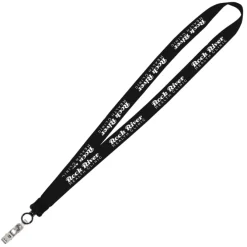 Big Lanyard - 7/8 inches - 32 inches - Snap with Metal Bulldog Clip
