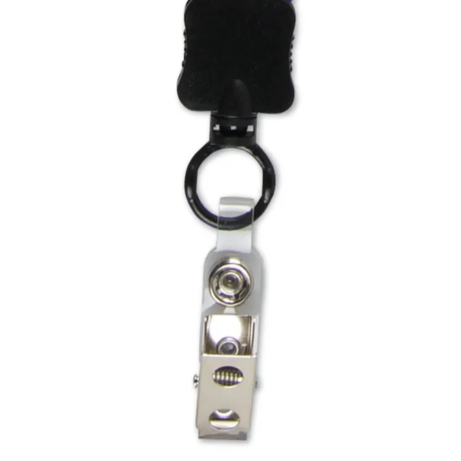 Big Lanyard - 7/8 inches - 32 inches - Snap with Metal Bulldog Clip