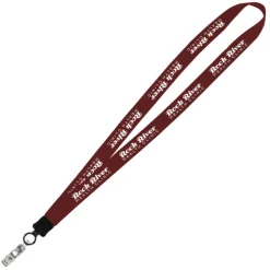 Big Lanyard - 7/8 inches - 32 inches - Snap with Metal Bulldog Clip