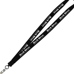 Big Lanyard - 7/8 inches - 36 inches - Snap with Metal Bulldog Clip