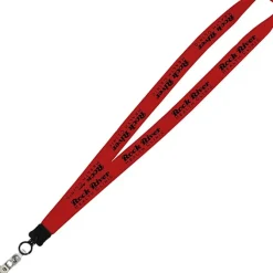 Big Lanyard - 7/8 inches - 36 inches - Snap with Metal Bulldog Clip
