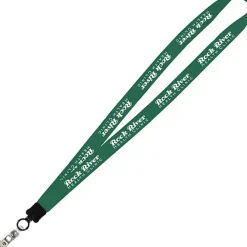 Big Lanyard - 7/8 inches - 36 inches - Snap with Metal Bulldog Clip