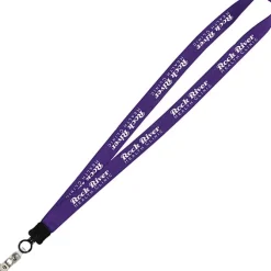 Big Lanyard - 7/8 inches - 36 inches - Snap with Metal Bulldog Clip