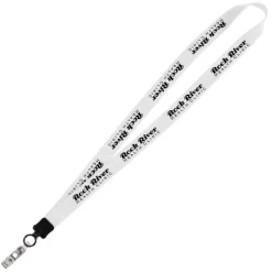 Big Lanyard - 7/8 inches - 34 inches - Snap with Metal Bulldog Clip - 24 hr