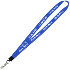 Big Lanyard - 7/8 inches - 32 inches - Snap with Metal Bulldog Clip - 24 hr