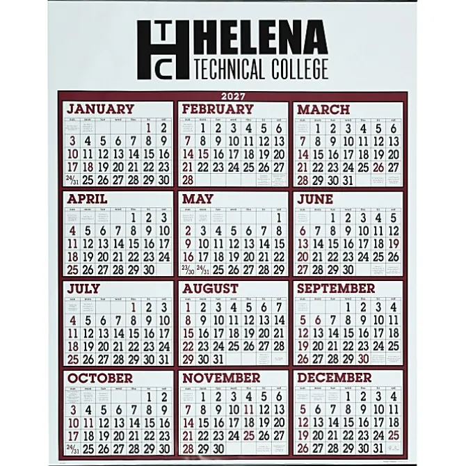 Big Number Span-A-Year Wall Calendar