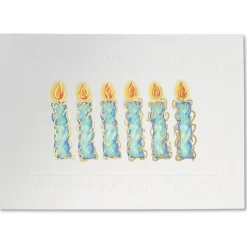 Birthday Foil Candles Greeting Card