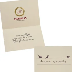 Blissful Birds Sympathy Card