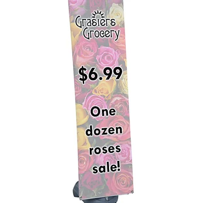 Blizzard Outdoor Banner Stand - 80 inches x 23-1/2 inches