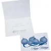 Blue & Silver Ornaments Greeting Card