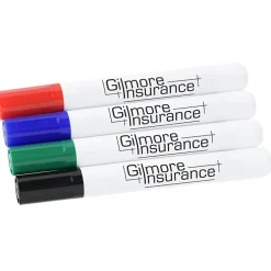 Broad Line Dry Erase Marker - Chisel Tip - Assorted - 4pk