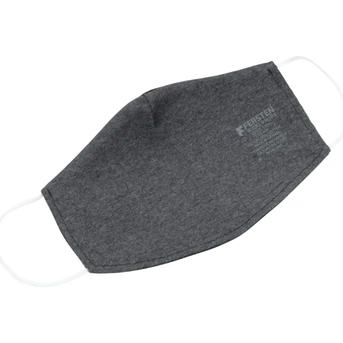 Brushed Cotton Twill Face Mask - Embroidered