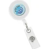 Bryce Domed Retractable Badge Holder with Alligator Clip