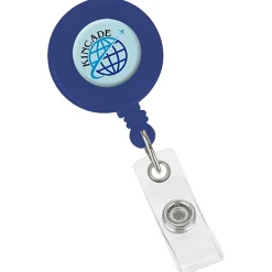 Bryce Domed Retractable Badge Holder with Alligator Clip