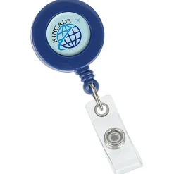 Bryce Domed Retractable Badge Holder with Alligator Clip