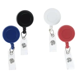 Bryce Domed Retractable Badge Holder with Alligator Clip