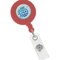 Bryce Domed Retractable Badge Holder with Alligator Clip