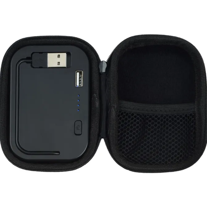 Built-in Cable Power Bank with Woven Case