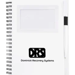 Business Card Notebook with Pen - Opaque