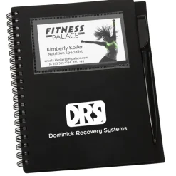 Business Card Notebook with Pen - Opaque