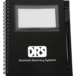 Business Card Notebook with Pen - Opaque