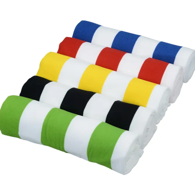 Cabana Striped Microfiber Beach Towel - 30 inches x 60 inches