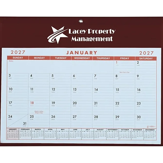 Calendar with Vinyl Pad