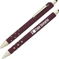 Cali Click Soft Touch Stylus Gel Pen - Matte Gold