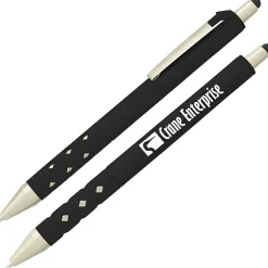 Cali Click Soft Touch Stylus Gel Pen - Matte Gold