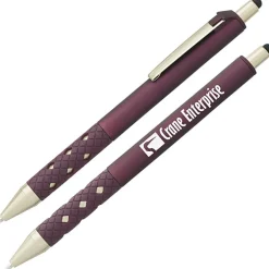 Cali Click Soft Touch Stylus Gel Pen - Matte Gold