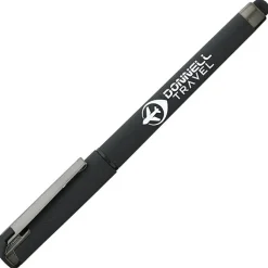 Cali Soft Touch Stylus Gel Pen - Powder Coat