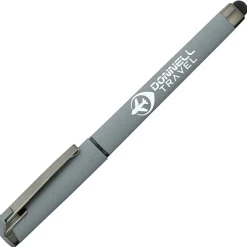 Cali Soft Touch Stylus Gel Pen - Powder Coat