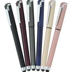 Cali Soft Touch Stylus Gel Pen - Metallic - 24 hr